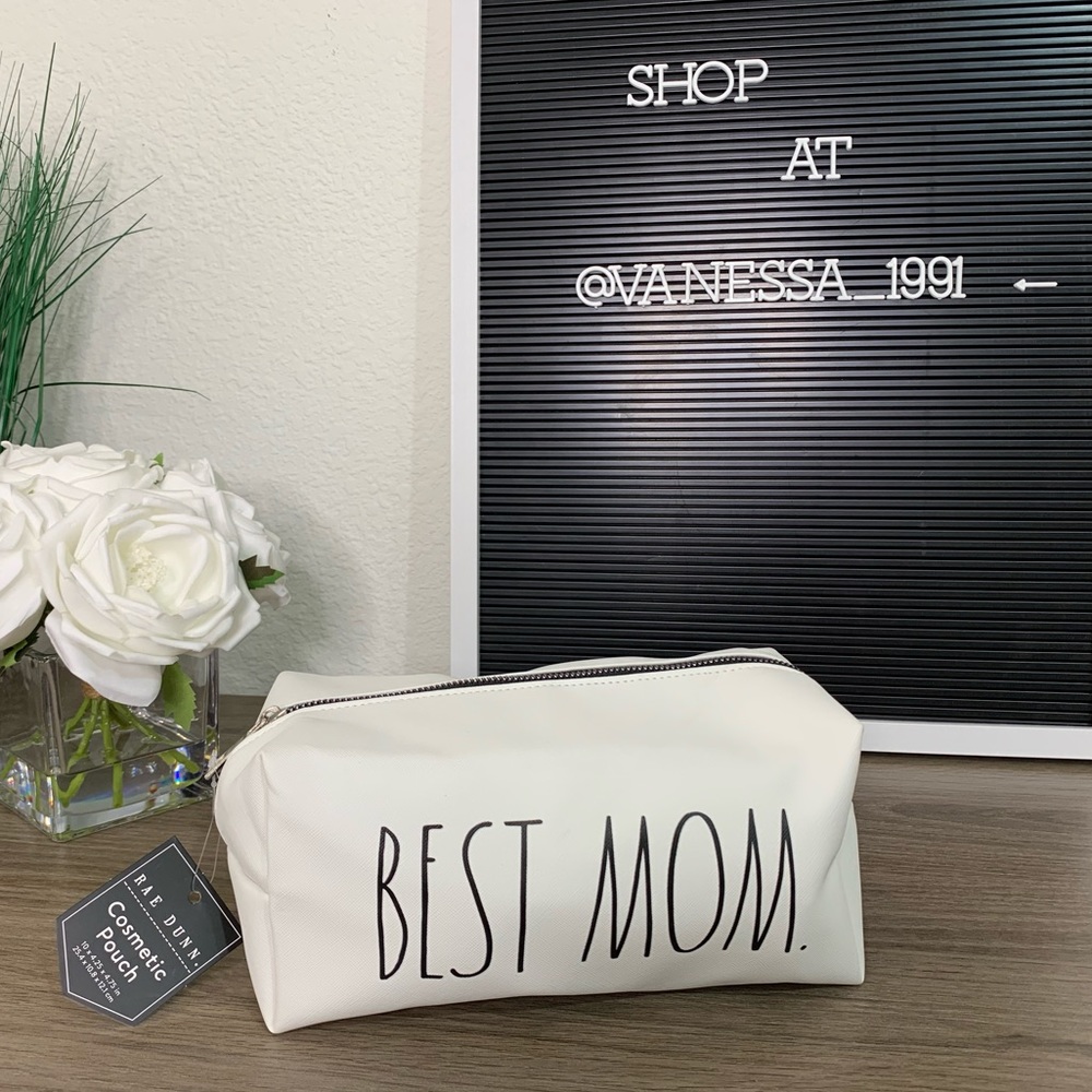 Rae Dunn Cosmetic Pouch/ Make up Bag - BEST MOM